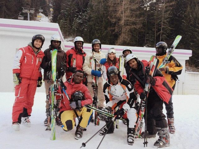 2016.01.16 Colle Isarco - Migranti al corso di sci
